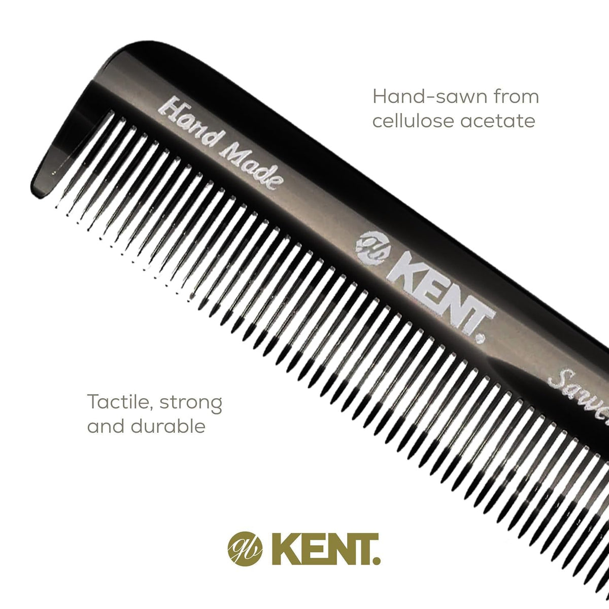 KENT Fine Tooth Comb on a wooden table