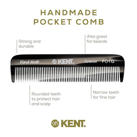 KENT Fine Tooth Comb side view showing size and design