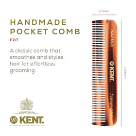 KENT Pocket Comb side view showcasing craftsmanship