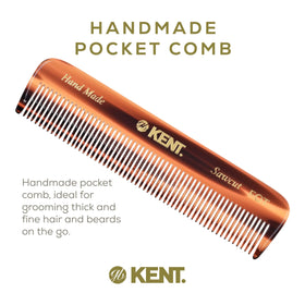 KENT Tortoise Fine Tooth Comb showing fine teeth for styling