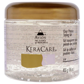 KeraCare Protein Styling Gel Clear 16Oz front view