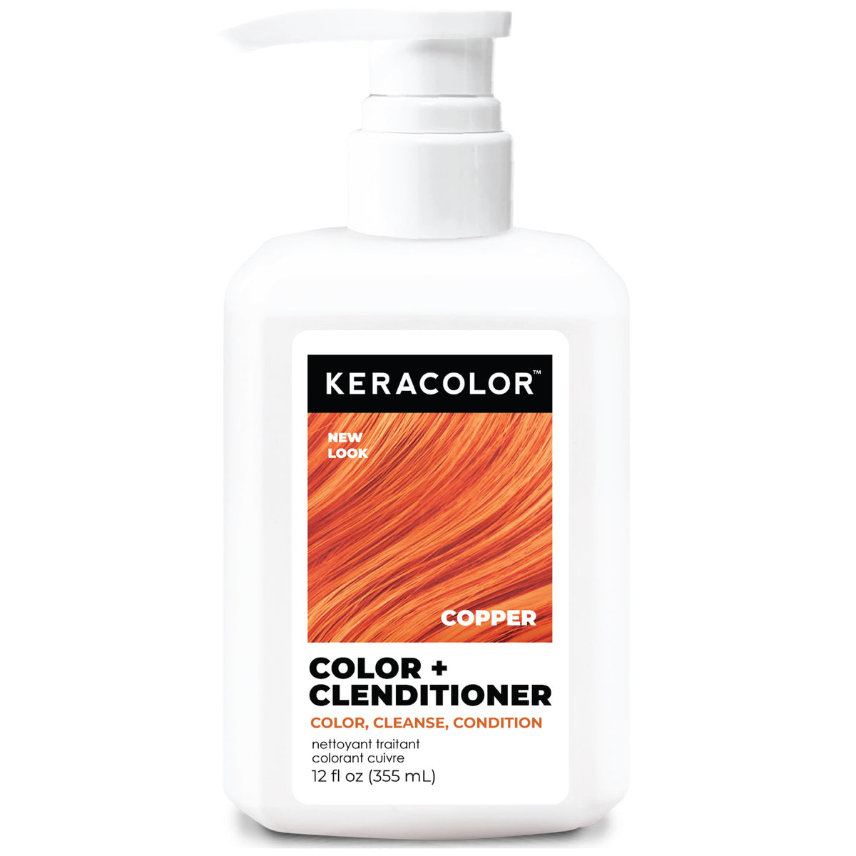 KERACOLOR Color + Clenditioner Copper 12 Fl Oz front view