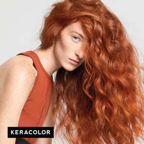 KERACOLOR Color + Clenditioner Copper in bathroom setting