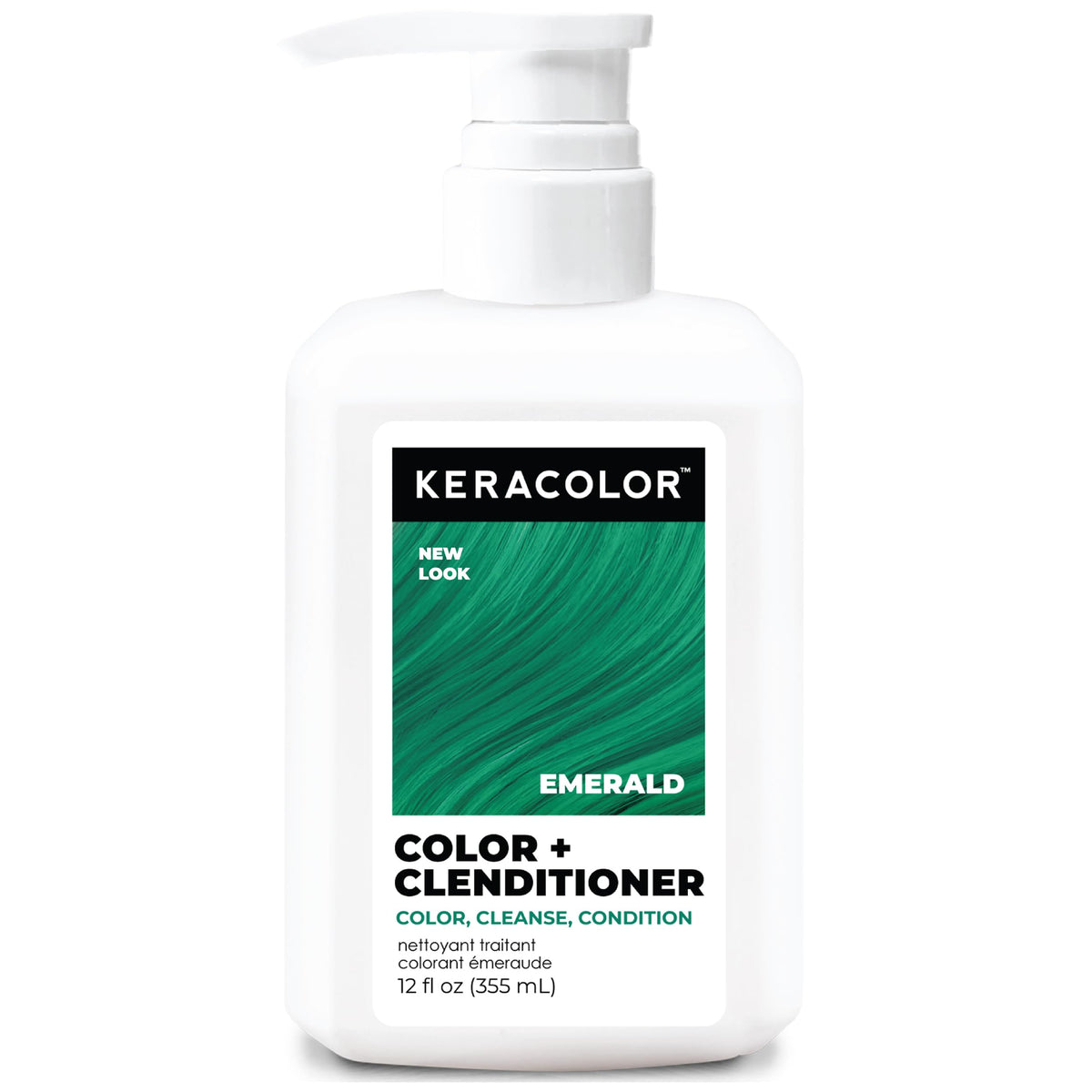 KERACOLOR Color + Clenditioner Emerald 12 Fl Oz front view
