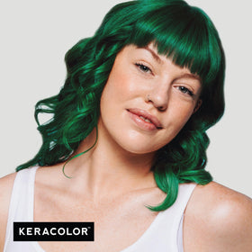 KERACOLOR Color + Clenditioner Emerald application on hair