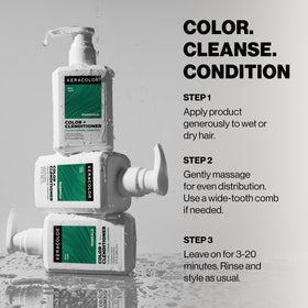 KERACOLOR Color + Clenditioner Emerald usage instructions