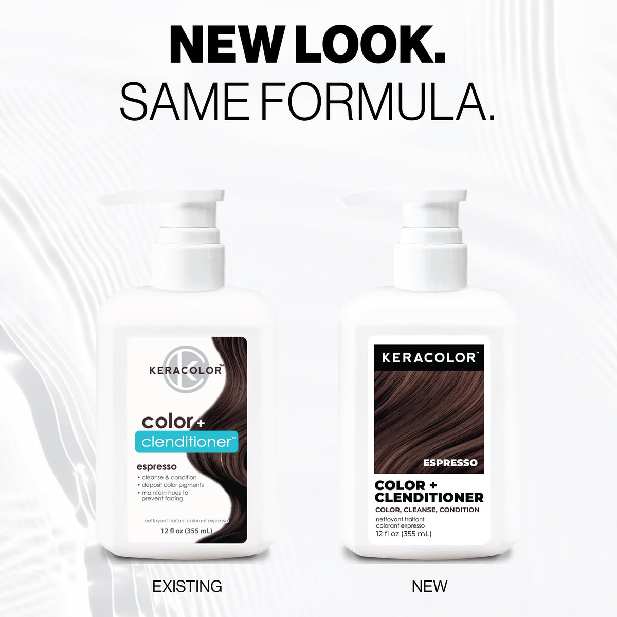 KERACOLOR Color + Clenditioner Espresso 12 Fl Oz back view