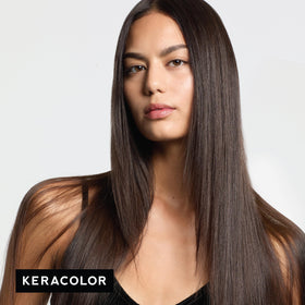 KERACOLOR Color + Clenditioner Espresso application on hair