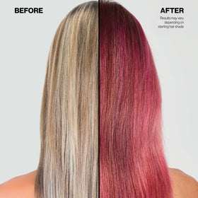 KERACOLOR Color + Clenditioner Hot Pink application process