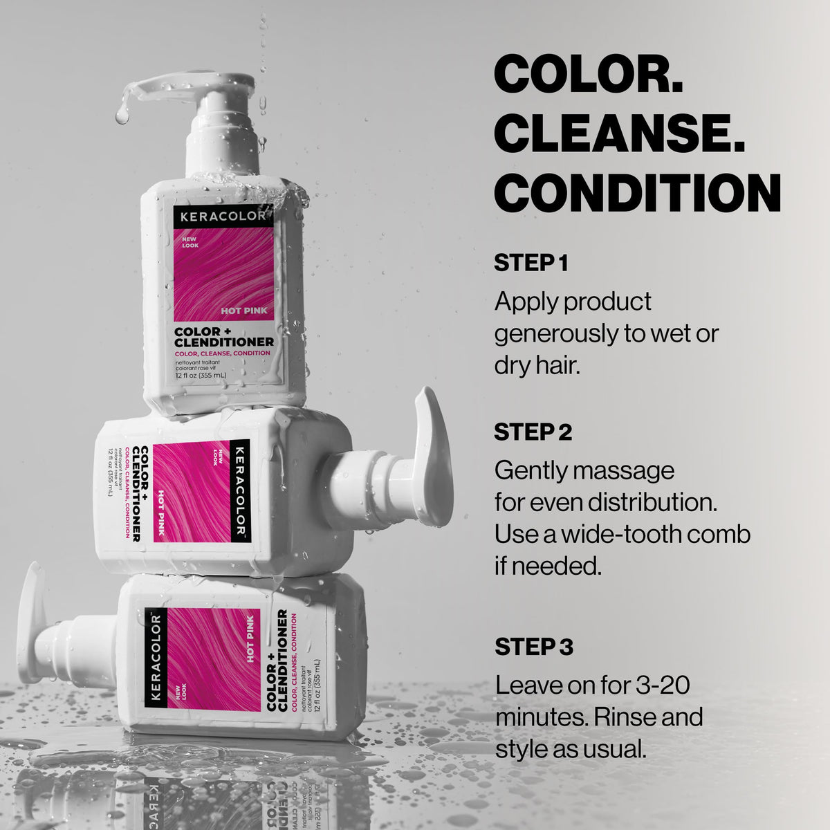 KERACOLOR Color + Clenditioner Hot Pink ingredients list
