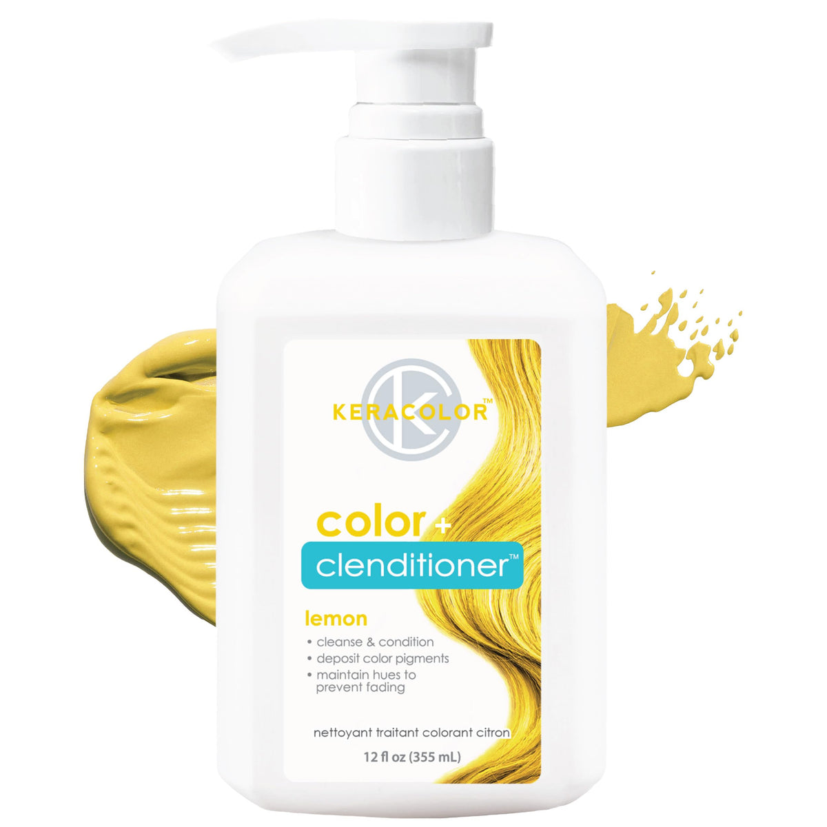 KERACOLOR Color + Clenditioner Lemon 12 Fl Oz front view