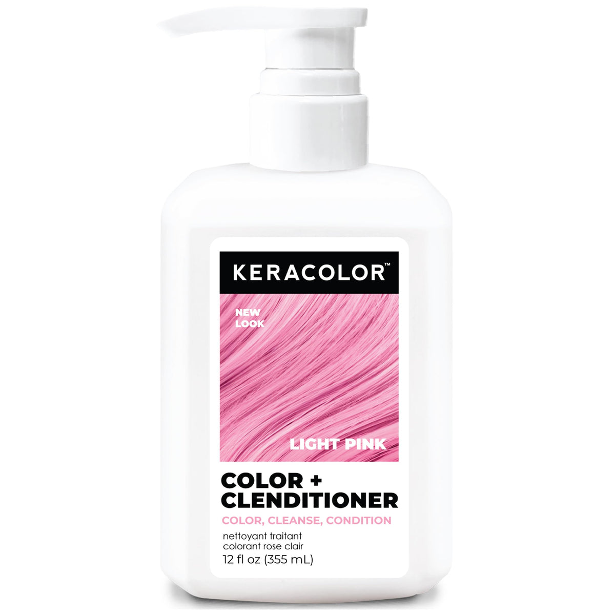 KERACOLOR Color + Clenditioner Light Pink 12 Fl Oz front view