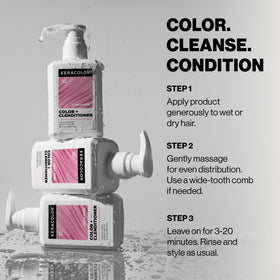 KERACOLOR Color + Clenditioner Light Pink in bathroom setting