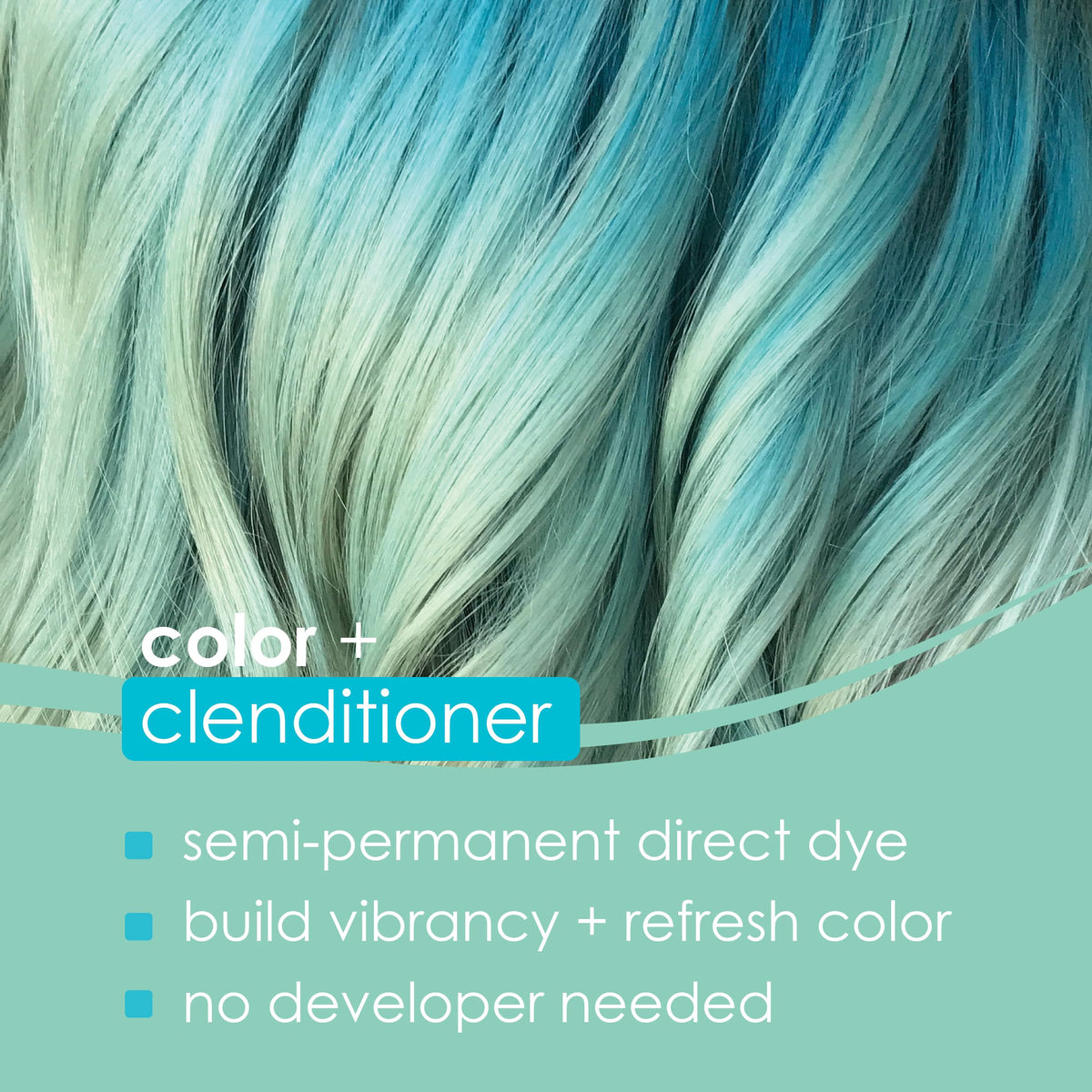 KERACOLOR Color + Clenditioner Mint 12 Fl Oz back view