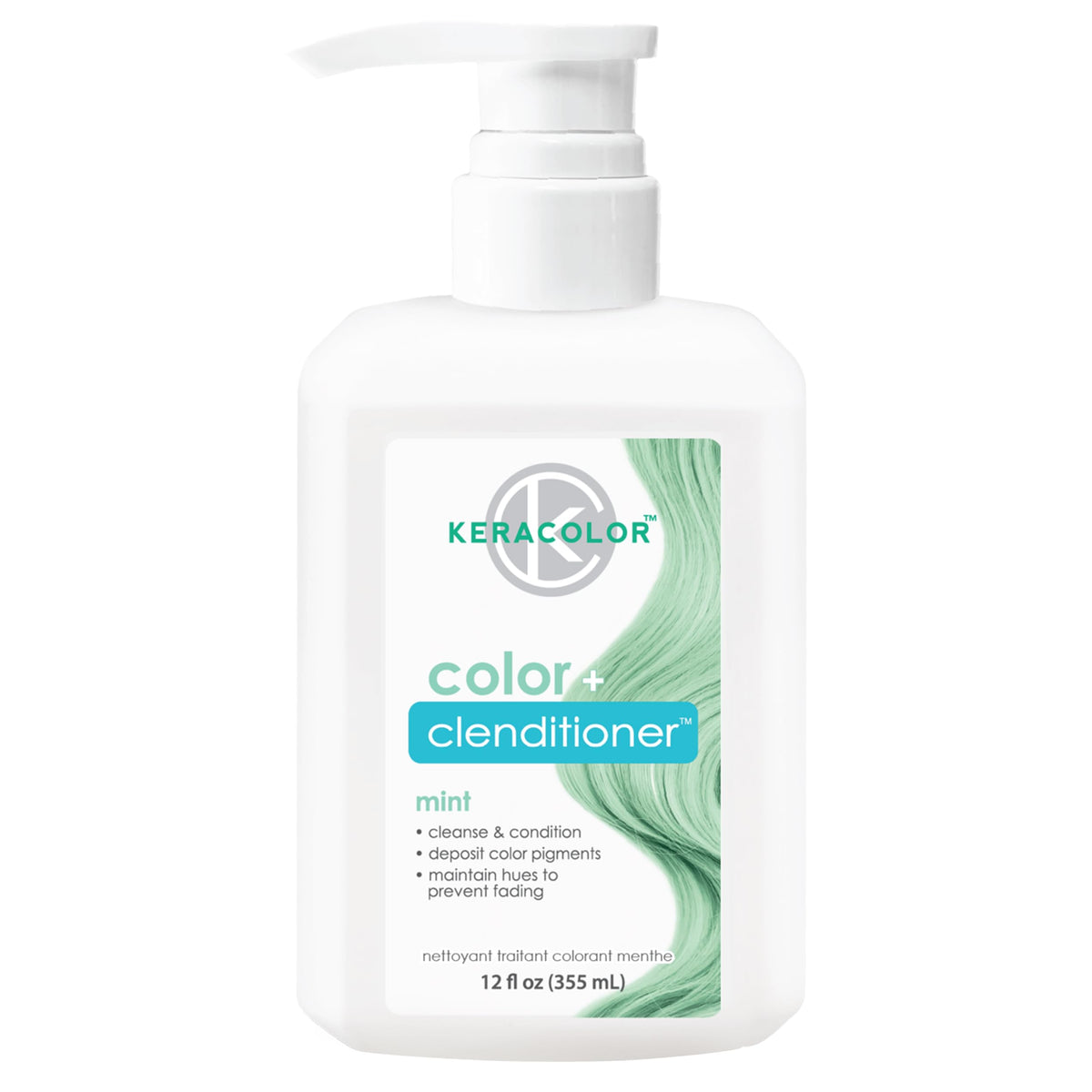 KERACOLOR Color + Clenditioner Mint 12 Fl Oz front view