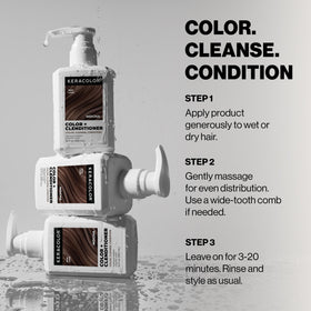 KERACOLOR Color + Clenditioner Mocha in a bathroom setting