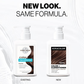 KERACOLOR Color + Clenditioner Mocha packaging side view