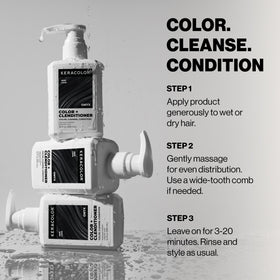 KERACOLOR Color + Clenditioner Onyx in bathroom setting