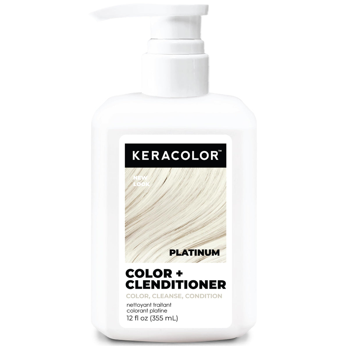 KERACOLOR Color + Clenditioner Platinum 12 Fl Oz front view