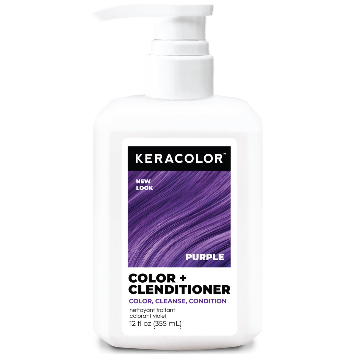 KERACOLOR Color + Clenditioner Purple 12 Fl Oz front view
