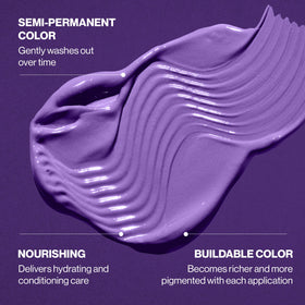 KERACOLOR Color + Clenditioner Purple 12 Fl Oz with vibrant hair results