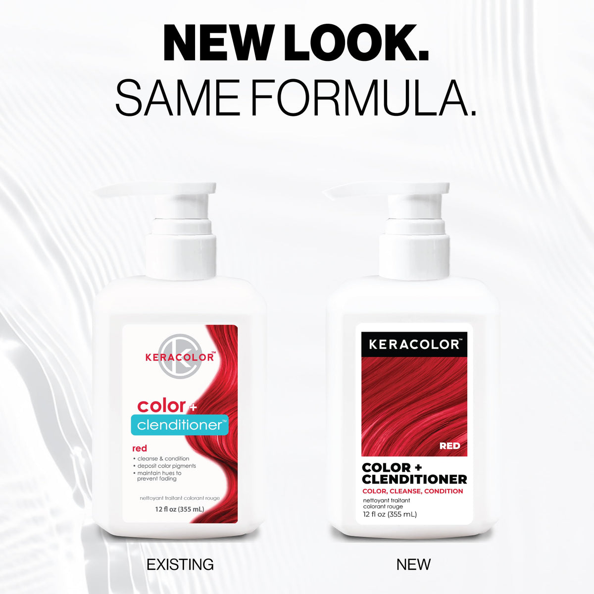 KERACOLOR Color + Clenditioner Red 12 Fl Oz back view
