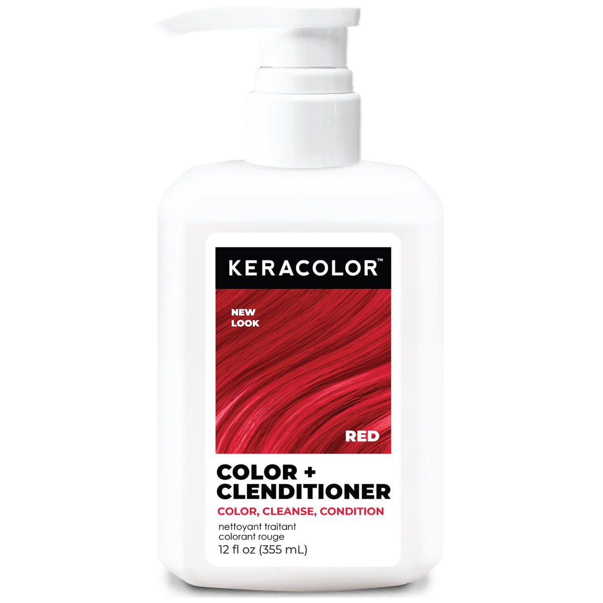 KERACOLOR Color + Clenditioner Red 12 Fl Oz front view