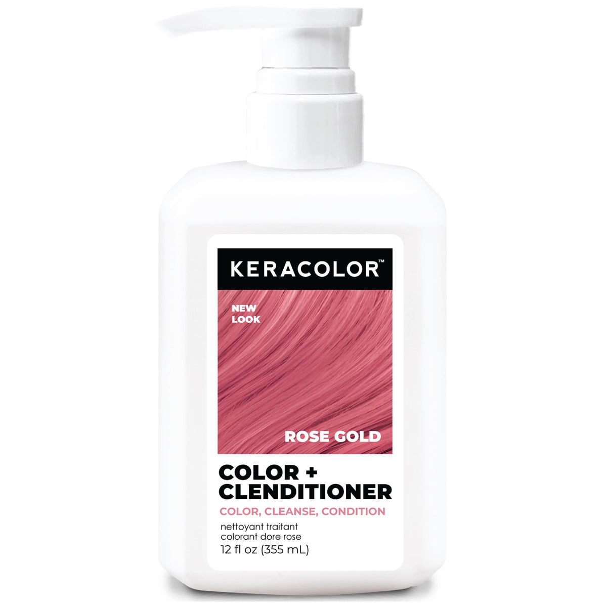 KERACOLOR Color + Clenditioner Rose Gold 12 Fl Oz front view