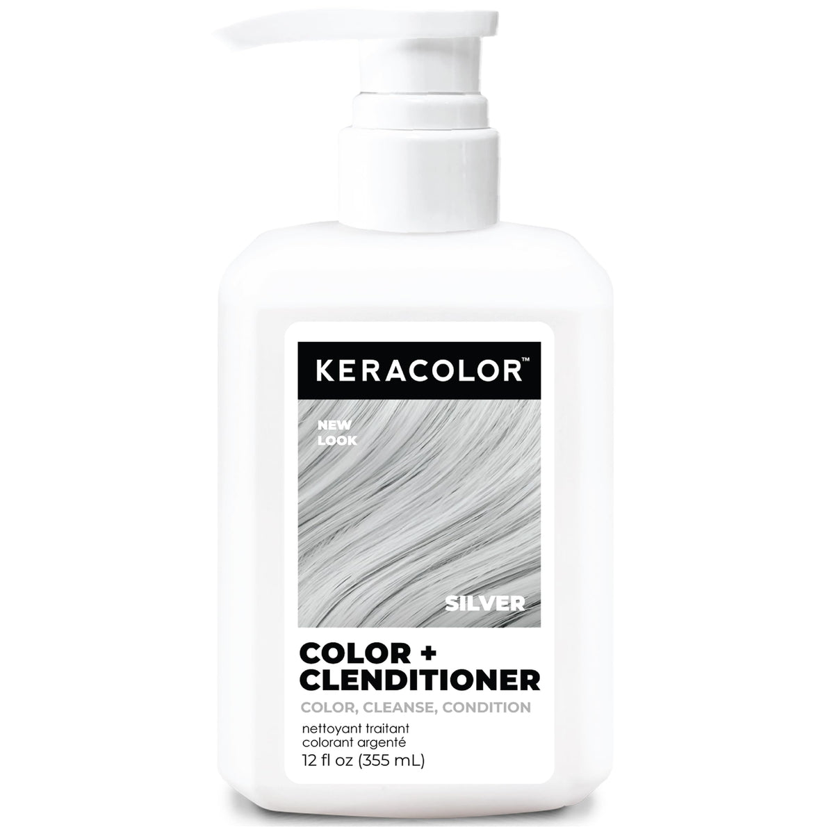 KERACOLOR Color + Clenditioner Silver 12 Fl Oz front view