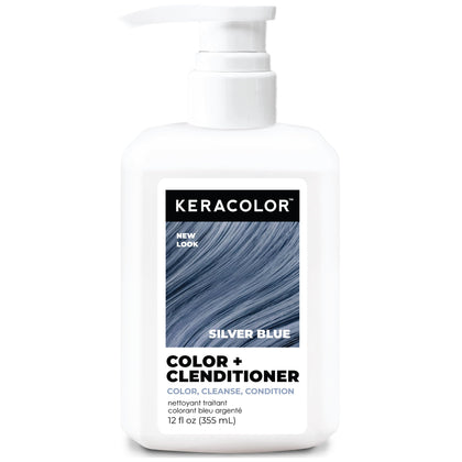 KERACOLOR Color + Clenditioner Silver Blue 12 Fl Oz front view