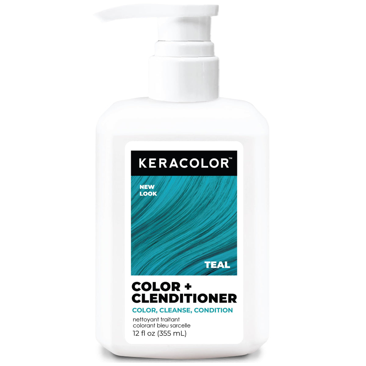 KERACOLOR Color + Clenditioner Teal 12 Fl Oz front view