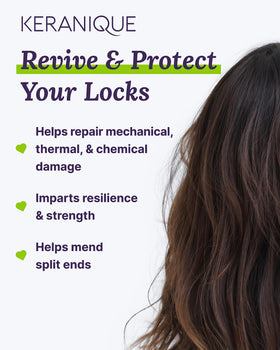 Keranique Damage Control Shampoo and Conditioner set side view