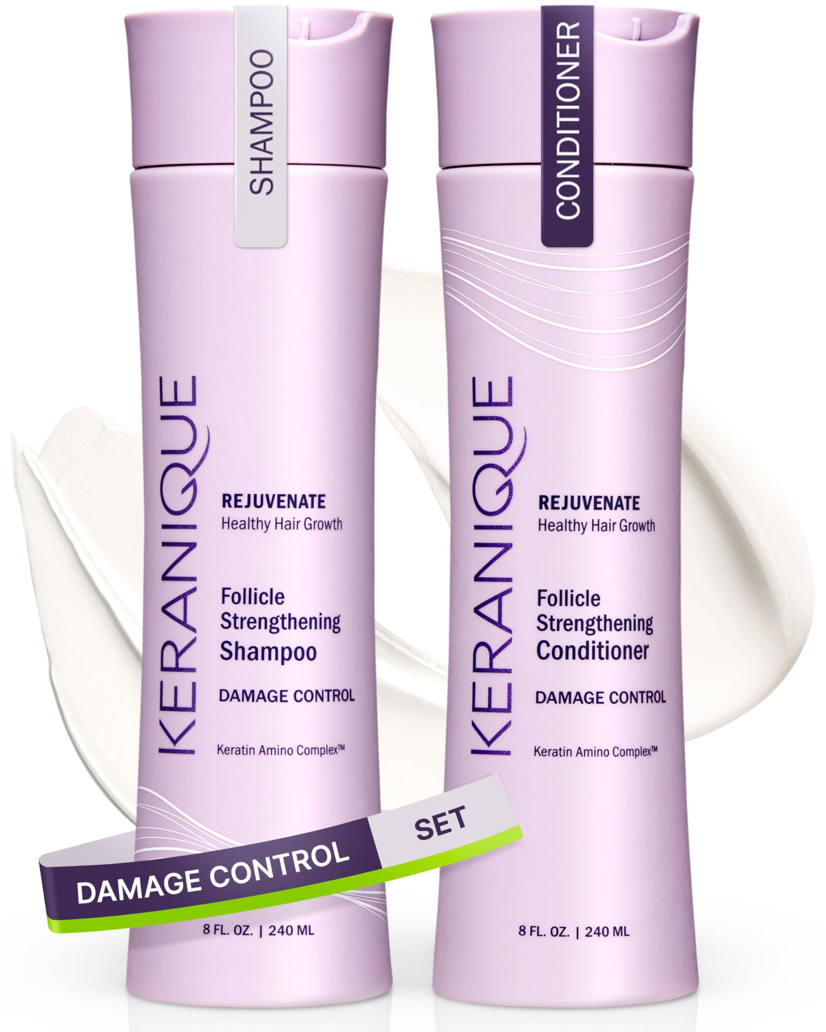 Keranique Damage Control Shampoo front view 680g