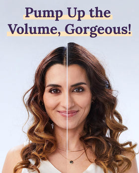 Keranique shampoo bottle with Keratin Amino Complex details