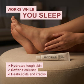 Kerasal foot repair ointment with lavender and chamomile ingredients