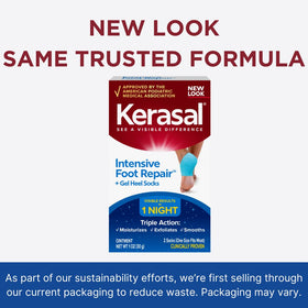 Kerasal gel socks for moisturizing cracked heels