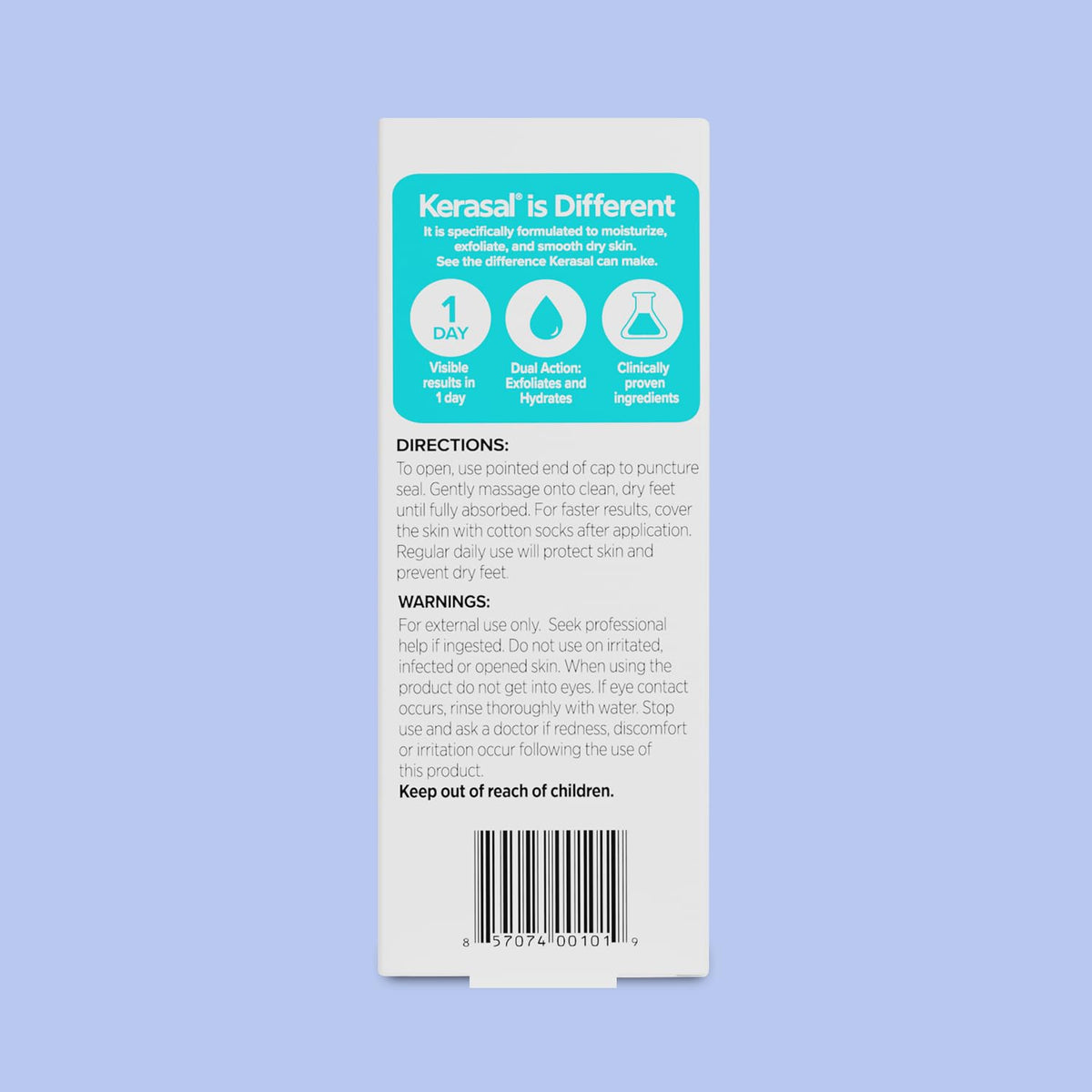 Kerasal Intensive Foot Repair Ointment 1 oz side view