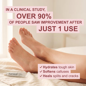 Kerasal Intensive Foot Repair Ointment application on foot