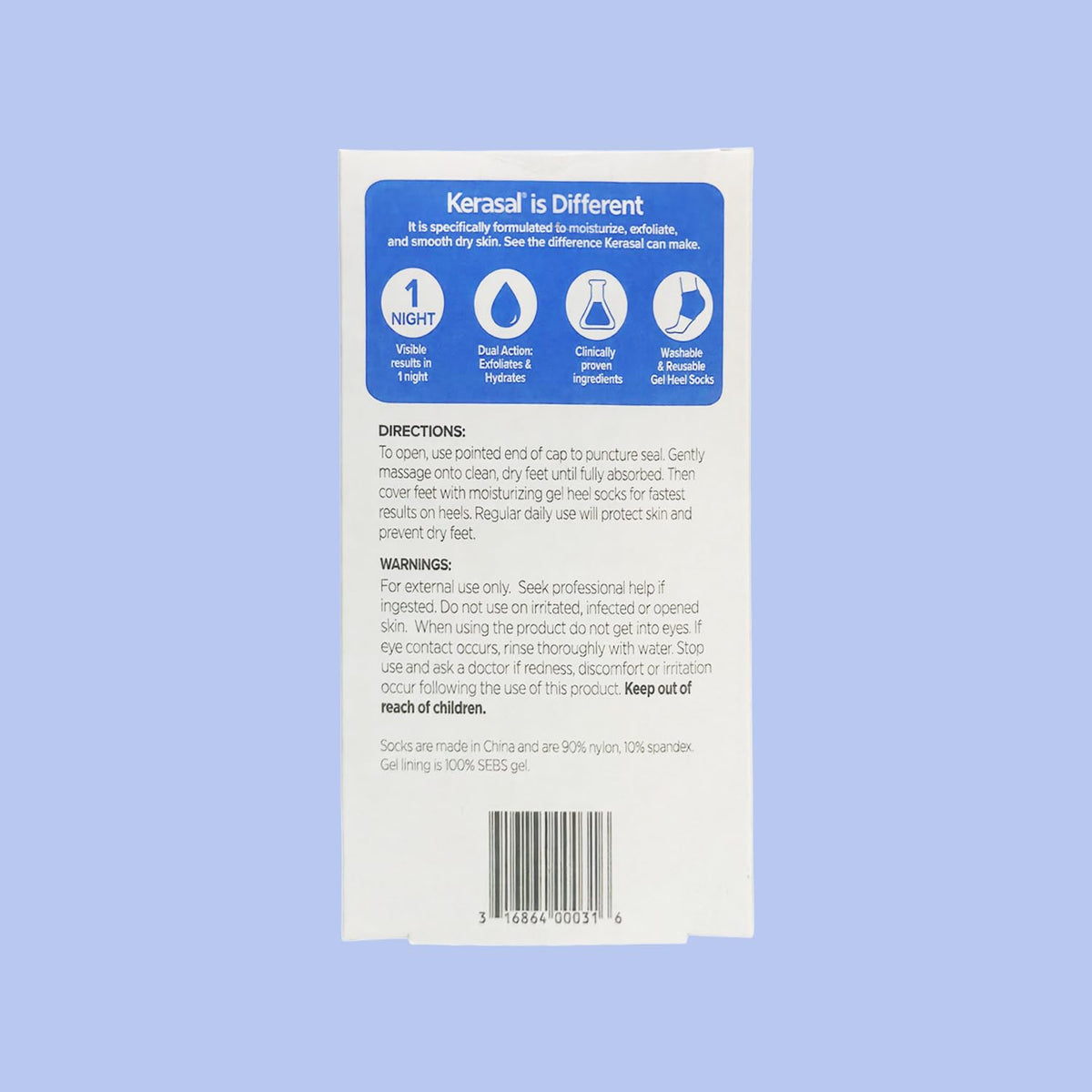 Kerasal Intensive Foot Repair Ointment packaging details