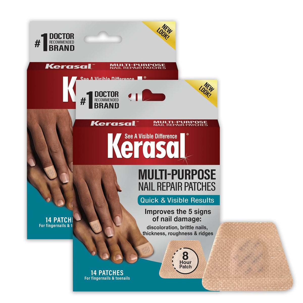 Kerasal Multi-Purpose Nail Repair Patches front view packaging