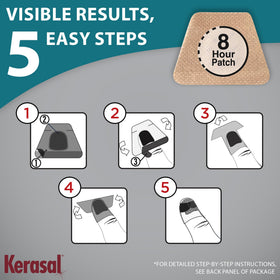 Kerasal Multi-Purpose Nail Repair Patches with five heavy-duty nail files