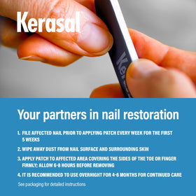 Kerasal nail repair patches displayed with nail care accessories