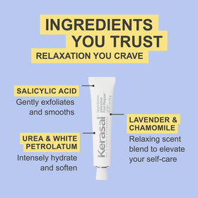 Kerasal Nighttime Intensive Foot Repair Ointment on a bedside table