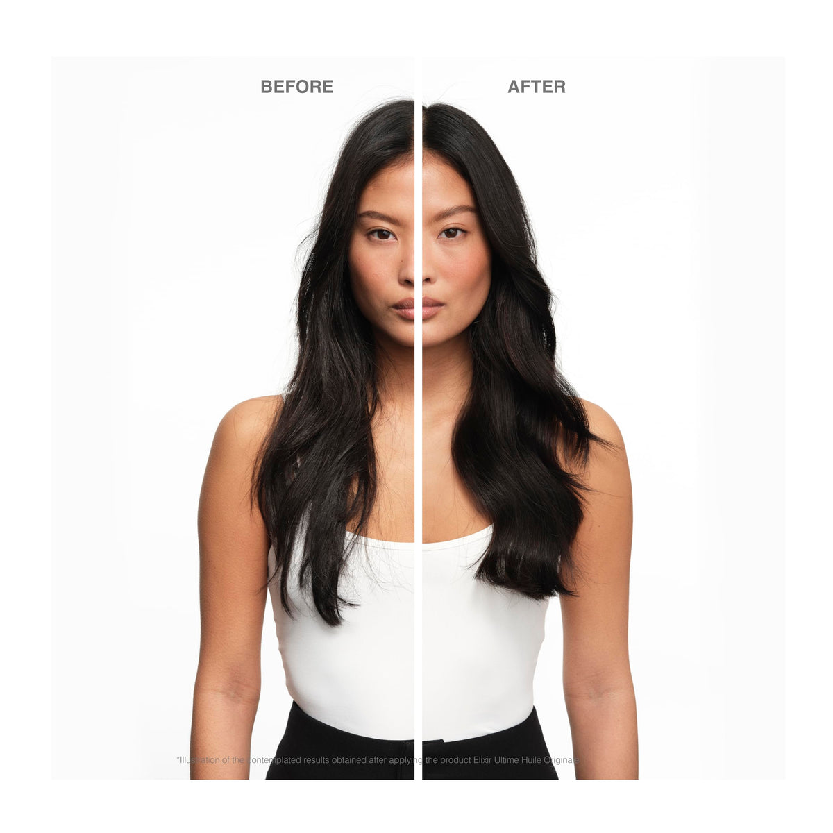 KÉRASTASE Elixir Ultime Hair Oil application on hair
