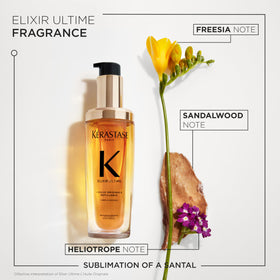KÉRASTASE Elixir Ultime Hair Oil with styling tools