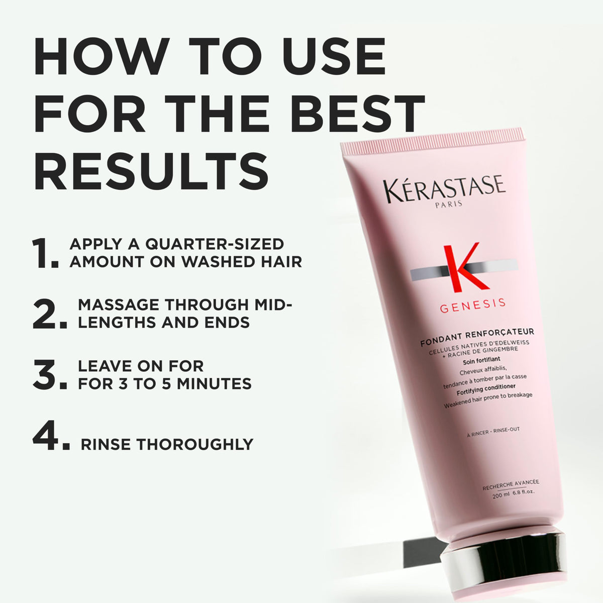 KÉRASTASE Genesis Conditioner on a bathroom counter