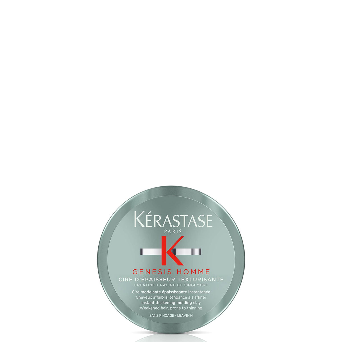 KÉRASTASE Genesis Homme Texturizing Wax Pomade front view 90g
