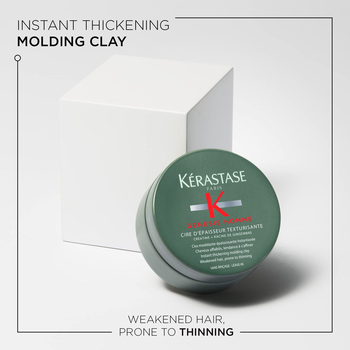 KÉRASTASE Genesis Homme Texturizing Wax Pomade texture close-up