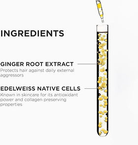 KÉRASTASE Genesis Shampoo with a towel and hairbrush