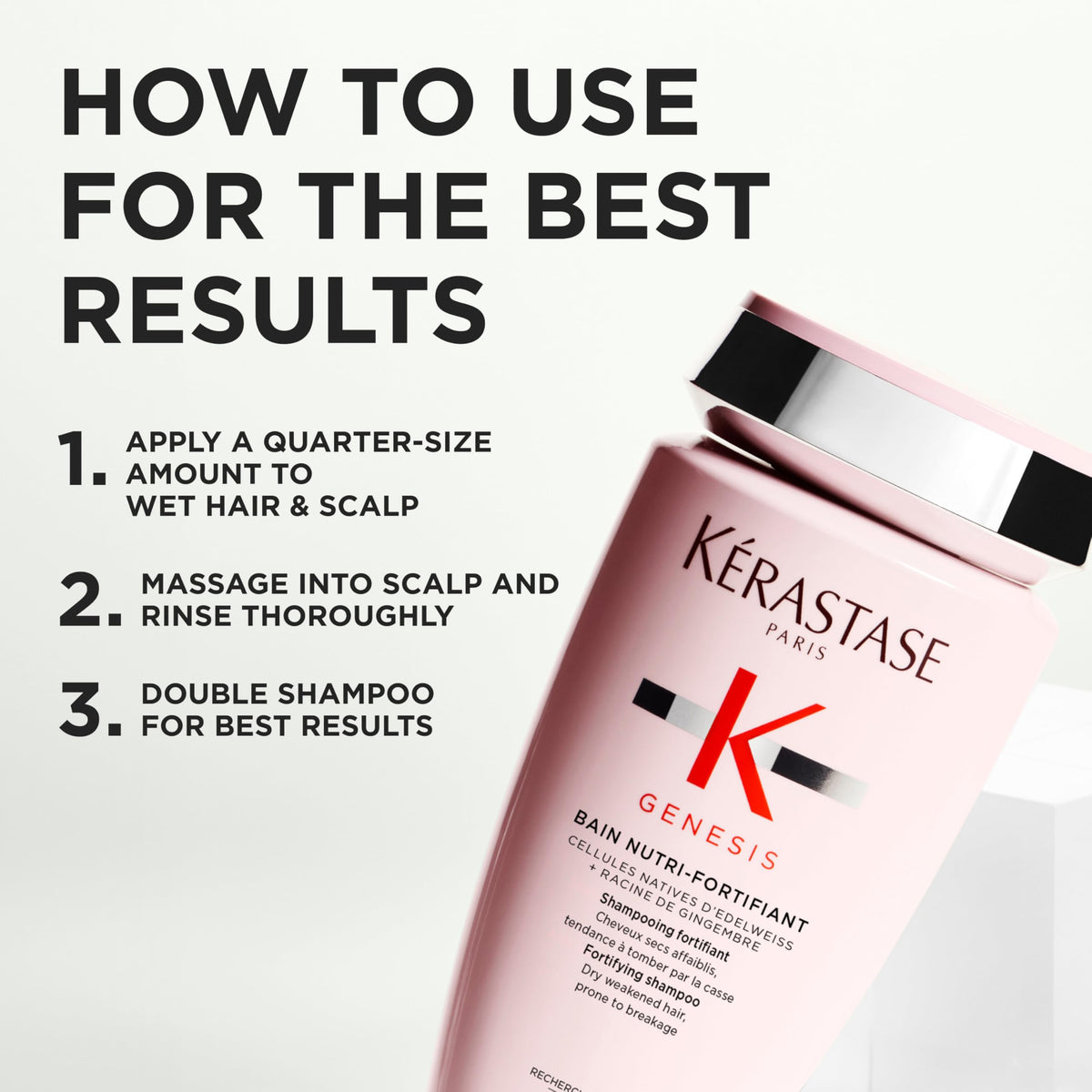 KÉRASTASE Genesis Shampoo with other hair care products